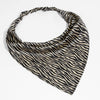 Zebra Patterned Headscarf - Brown