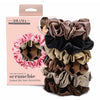 Neutral Silk Satin Scrunchies- Set of 6