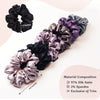 Pastel Silk Satin Scrunchies - Set of 6