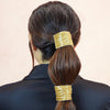 Embellished Ponytail Holder - Gold