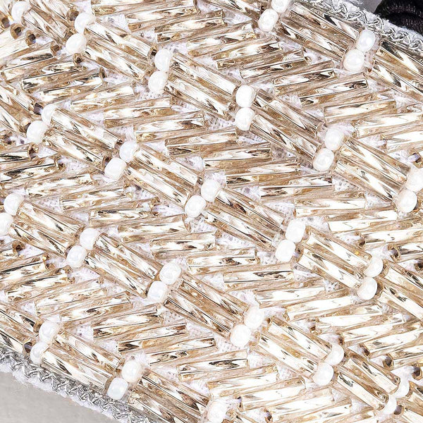 Embellished Ponytail Holder - Silver