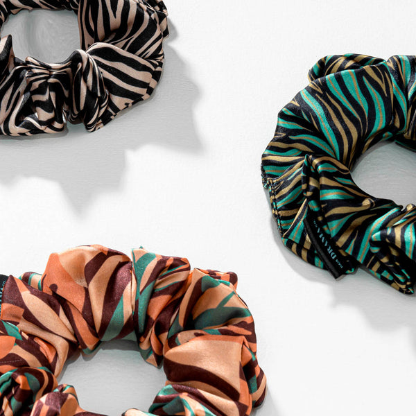Zebra Scrunchies - Set of 3 - Multi
