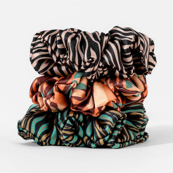 Zebra Scrunchies - Set of 3 - Multi
