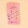 Pearl & Crystal Hair Pins - Set of 4 - Off-White