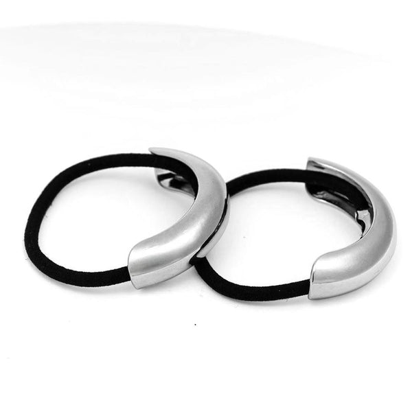 Halo Pony Cuffs - Silver - Set of 2