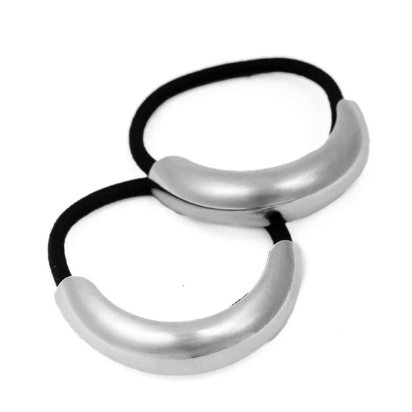 Halo Pony Cuffs - Silver - Set of 2