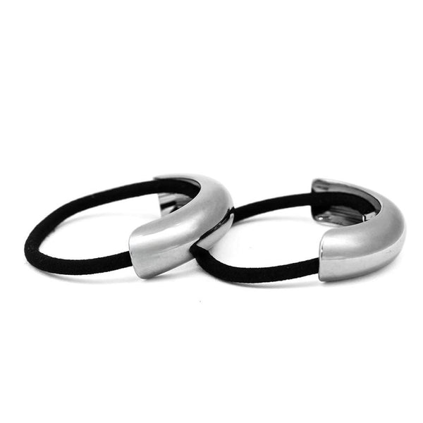 Halo Pony Cuffs - Silver - Set of 2