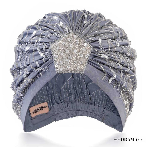 Embellished Turban - Grey