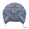 Blue Turban - Silver Crystals