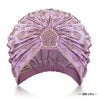 Lilac Turban - Golden Crystals