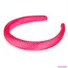 Barbie Rhinestone Puff Hair Band with Barbie Charm - Hot Pink