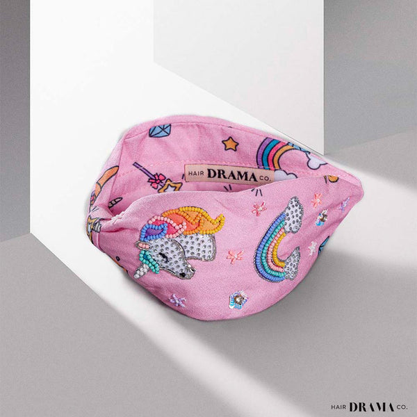 Unimagical Knotted Headband - Pink