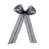 Embellished Pearl Hair Bow Alligator Clip - Black