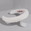 Pearl Puff Hair Band - White
