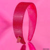Barbie Rhinestone Flat Hair Band with Barbie Charm-Hot Pink