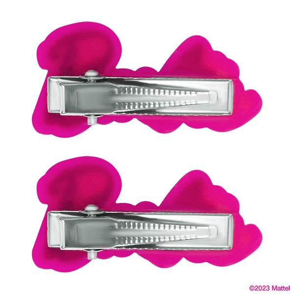Barbie Hair Pins - Set of 2 - Pink & White