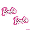 Barbie Hair Pins - Set of 2 - Pink & White