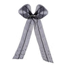Embellished Pearl Hair Bow Alligator Clip - Black