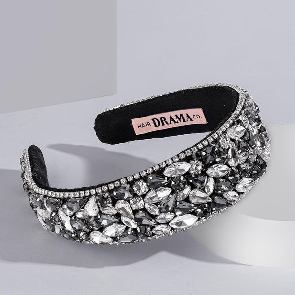 Rosemary Flat Hair Band - Grey