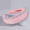 HDC x Emily in Paris Light Pink Tweed Crystal Flat Hair Band