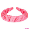 Barbie Satin Ruffle Hair Band with Barbie Charm - Pink