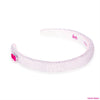 Barbie Rhinestone Puff Hair Band with Barbie Charm - Pink