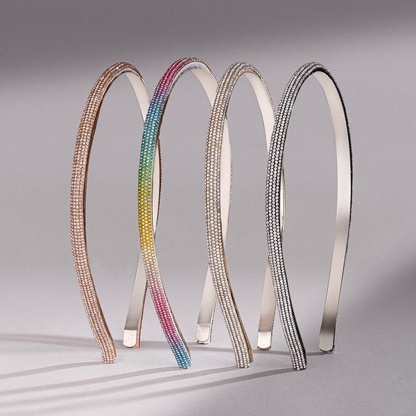 Crystal Hair Bands - Set of 4 - Multi