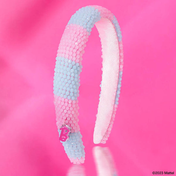 Barbie Embroidered Hair Band - Pink & Blue