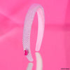 Barbie Rhinestone Puff Hair Band with Barbie Charm - Pink