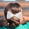 HDC x Emily in Paris Pearl Mesh Hair Bow Alligator Clip - White