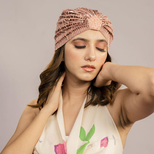 Embellished Turban - Pink