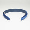 100% Mulberry Silk Puff Hair Band with Rhinestones - Royal Blue