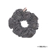 Black Scrunchie - Silver Crystals (Hot Fix)