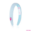 Barbie Rhinestone puff Hair Band with Barbie Charm-Blue