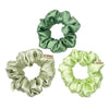 Love me Sage Satin Scrunchies - Set of 3