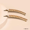 Shine Hair Pins - Set of 2 - Champagne