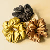 Autumn Silk Satin Scrunchies - Set of 3