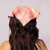 Peachy Satin Headscarf Headband with Elastic