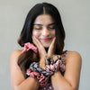 Pretty Pinks Satin Scrunchies - Set of 5