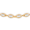 Gold-Plated Kundan, Polki and Pearls Studded Almond-shaped Head Chain