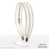 HDC x Emily in Paris Crystal & Pearl Mesh Hair Band - Beige