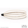 HDC x Emily in Paris Crystal & Pearl Mesh Hair Band - Beige
