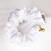 DIY Hair Drama Box with 2 Hair Bands, 1 Scrunchie, 1 Hair Bow, 11 Exclusive Charms, 200+ Crystals & 10 Pom Poms - Red & White