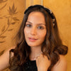 Embellished Puff Hair Band - Black