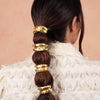 Hammered Halo Pony Cuffs - Gold - Set of 2