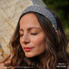 HDC x Emily in Paris Grey Tweed Crystal Flat Hair Band