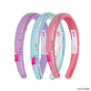 Barbie Sequins Puff Hair Bands with Barbie Charm - Set of 3 - Pink, Blue & Lilac